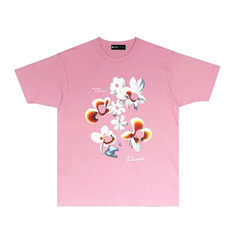 Purple 2023 new fashion T-shirt short sleeves