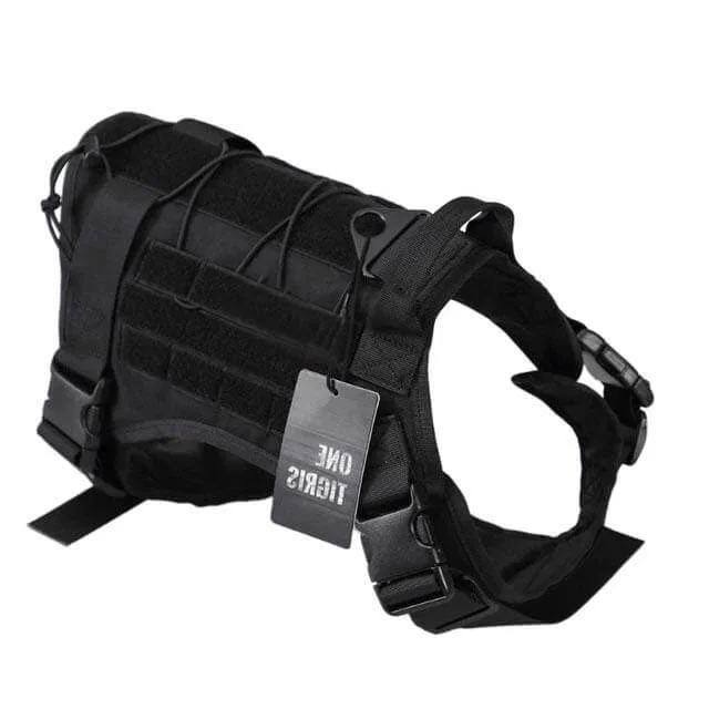 Helmetbro Tactical Molle Dog Harness for Large Dogs