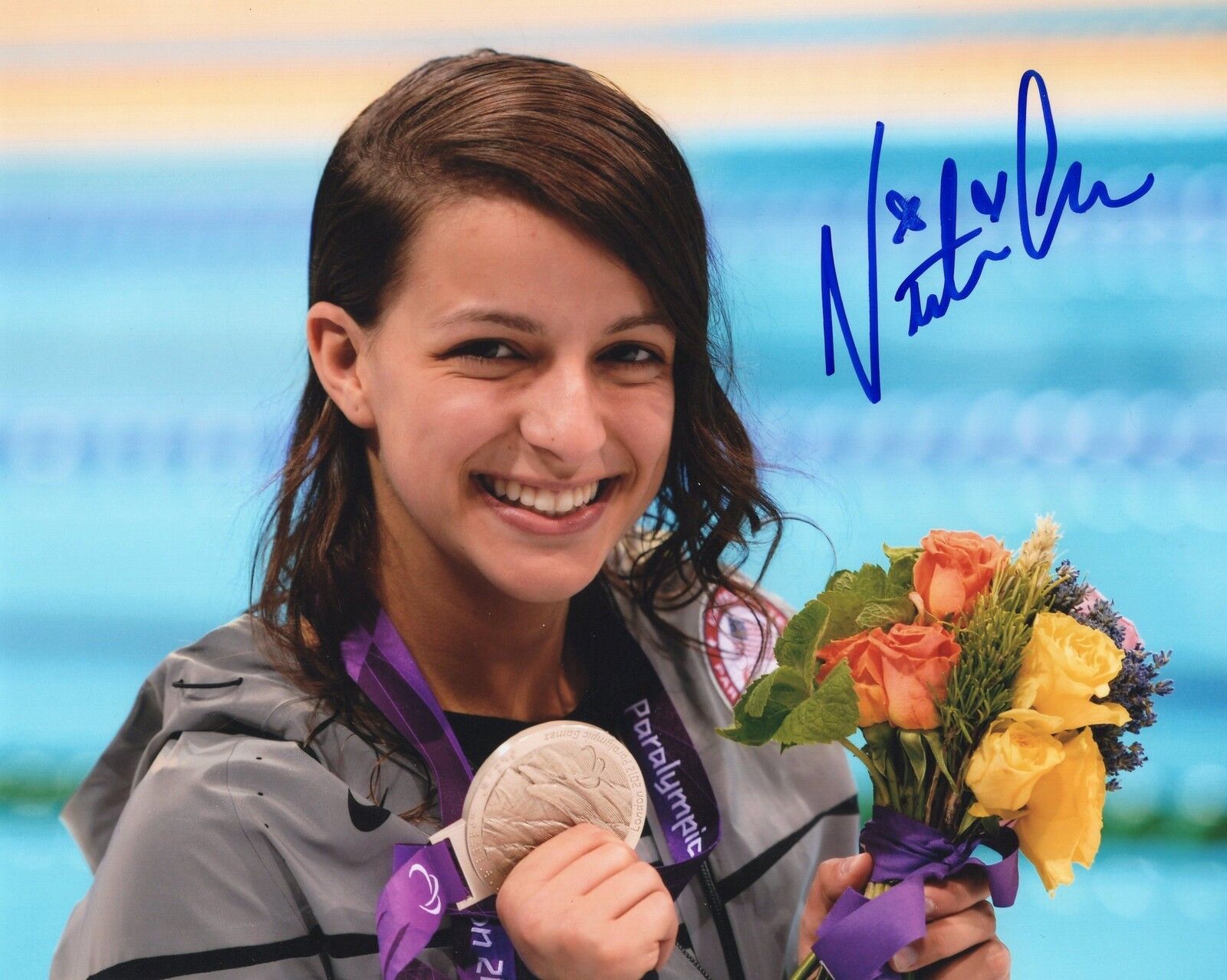 Victoria Arlen signed 8x10 Photo Poster painting w/COA USA Paralympic Gold Medal Winner USA