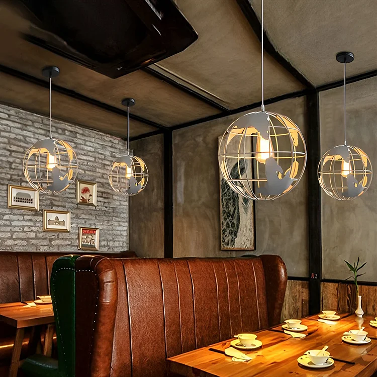 Creative Iron Globe Decorative Retro Industrial Style Chandelier Light - Appledas