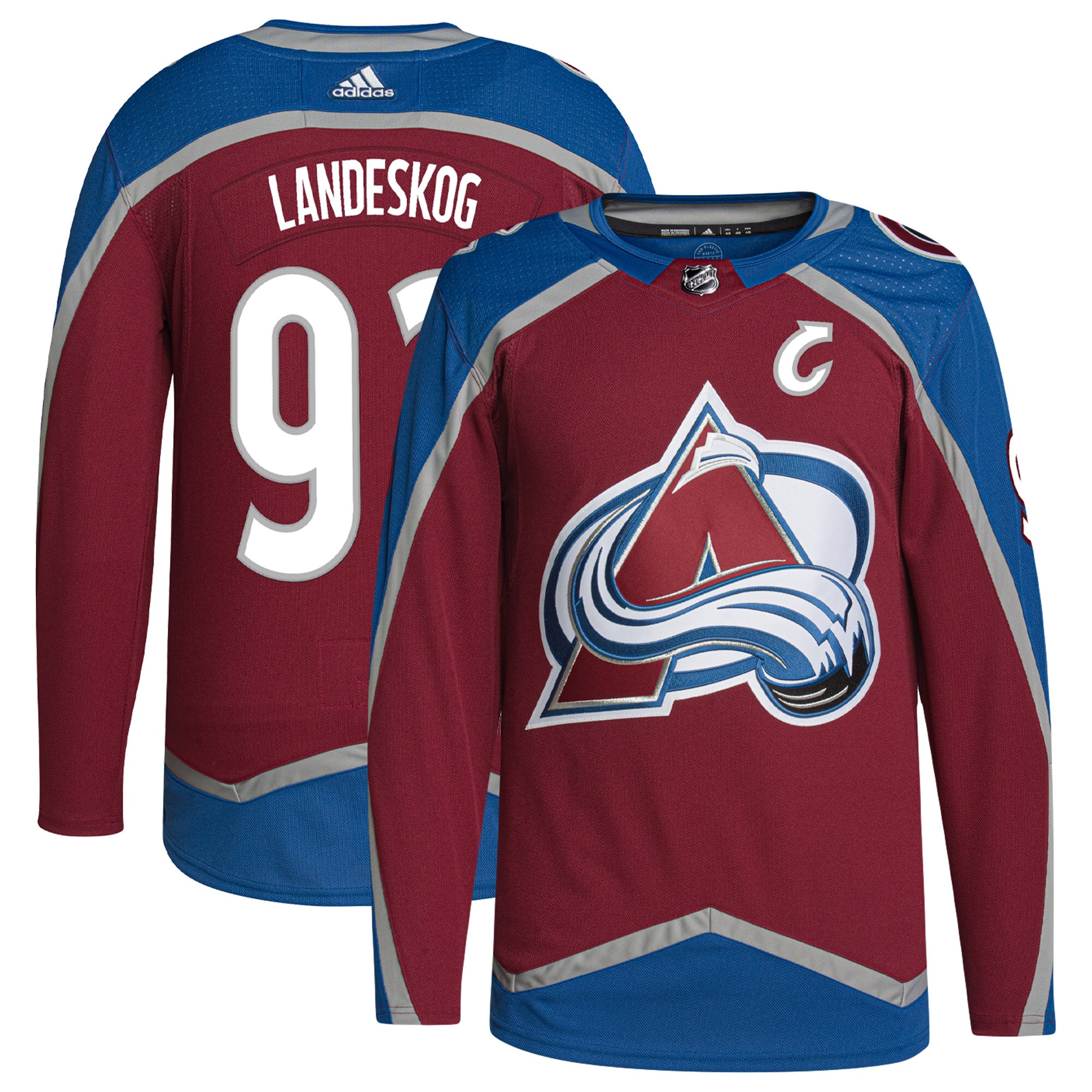 Gabriel Landeskog Colorado Avalanche   Primegreen    Jersey – Burgundy mysite