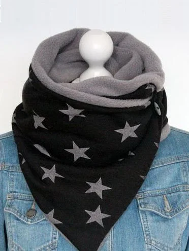 Black Casual Scarf