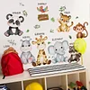 Cartoon Animal Self Adhesive Wall Sticker Home Kindergarten Decor