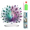 (US Only)Acrylic 2D Flat Peacock DIY Diamond Painting Desktop Ornaments Kit for Decor