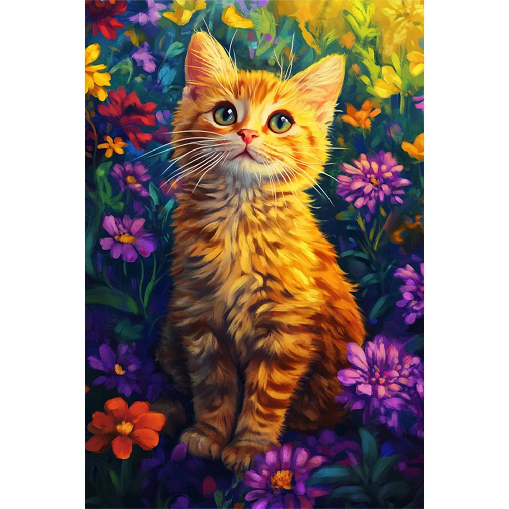 Full Round Diamond Painting - Cat(Canvas|40*60cm)