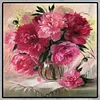 Fleurs Chaudes - Rond Diamant Peinture 30X30CM