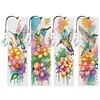 4Pcs DIY Diamond Bookmark Art Projects Irregular Shaped Diamonds Diamond Painting Art Bookmarks for DIY Making Beginners Adult Art Craft Supplies