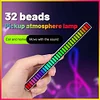 32 RGB LED Light bar Music Sound Pickup Light TV Light Environment Rhythm com deskt Game car Night Light Atmosphere