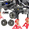 AMK 4pcs Brass Internal Wheel Counter Weight Knuckle Counterweight 89g/pcs for 1/10 RC Crawler TRX-6 TRX-4 Bronco Defender Upgrade