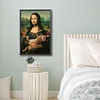 (Grande Taille) Mona lisa-peinture diamant ronde compl&egrave;te-40*60cm