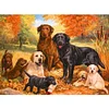 Diamond Painting-DIY Full Round Drill Dogs