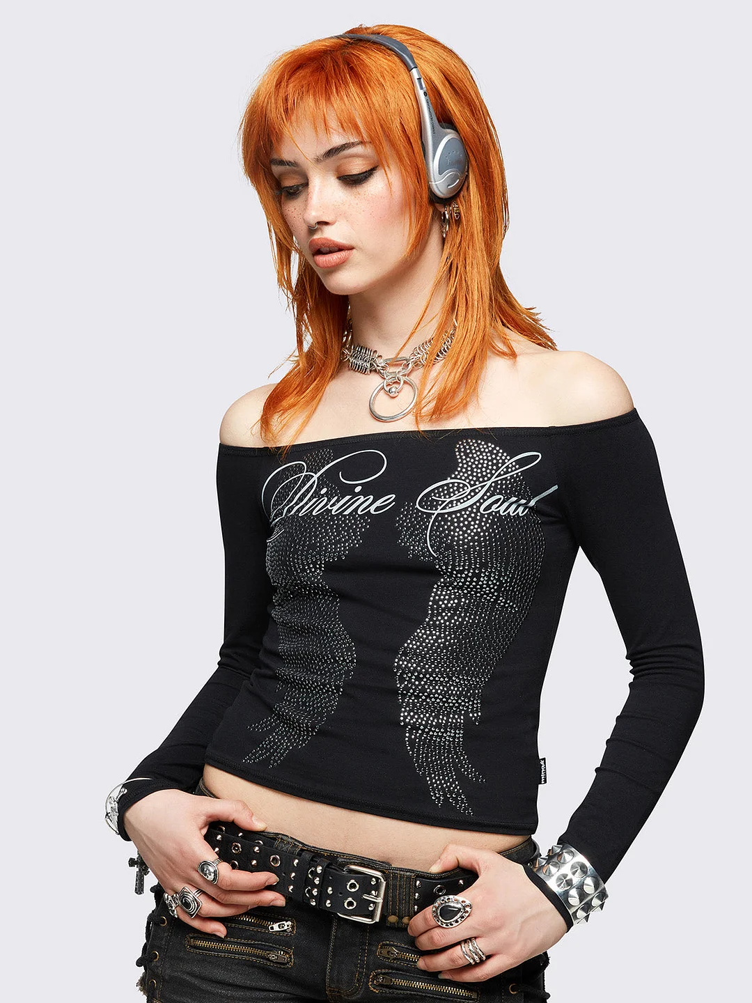 Divine Soul Off-Shoulder Top
