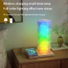 Colorful DIY Assembly Atmosphere Night Light 15W Fast Wireless Charging Mobile Phone Earphone Digital Wireless Charger