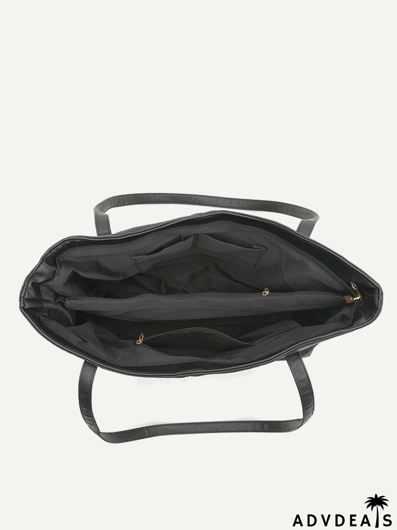 Crocodile Embossed Shoulder Tote Bag