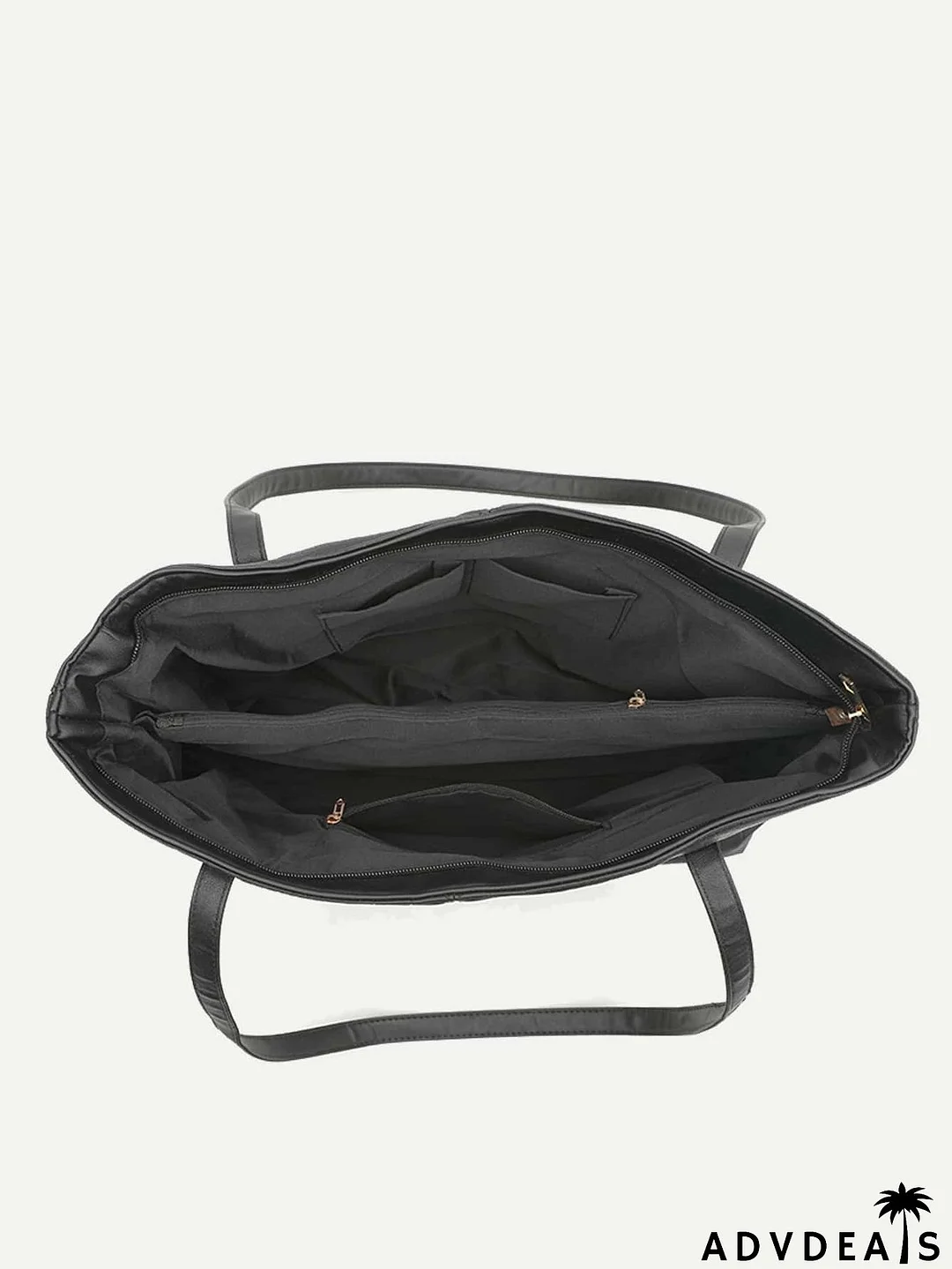 Crocodile Embossed Shoulder Tote Bag