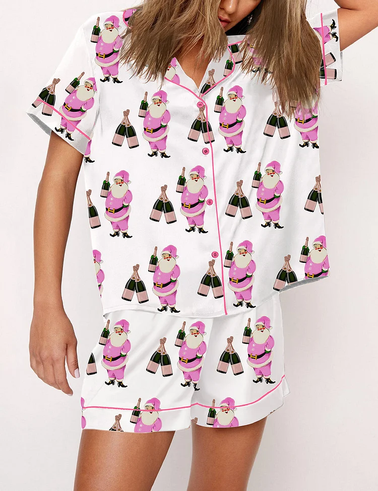 Women's Christmas Santa Pajama Set