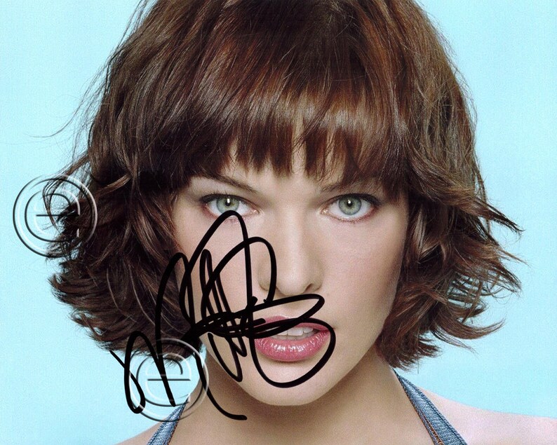 Milla Jovovich Autographed Signed Photo Poster painting 8 x 10 print Photo Poster painting picture poster wall art autograph