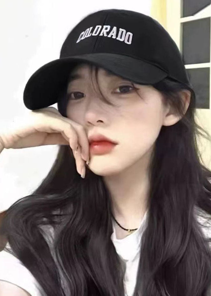 VCSHOES Black Graphic Wig One Piece Baseball Cap Hat