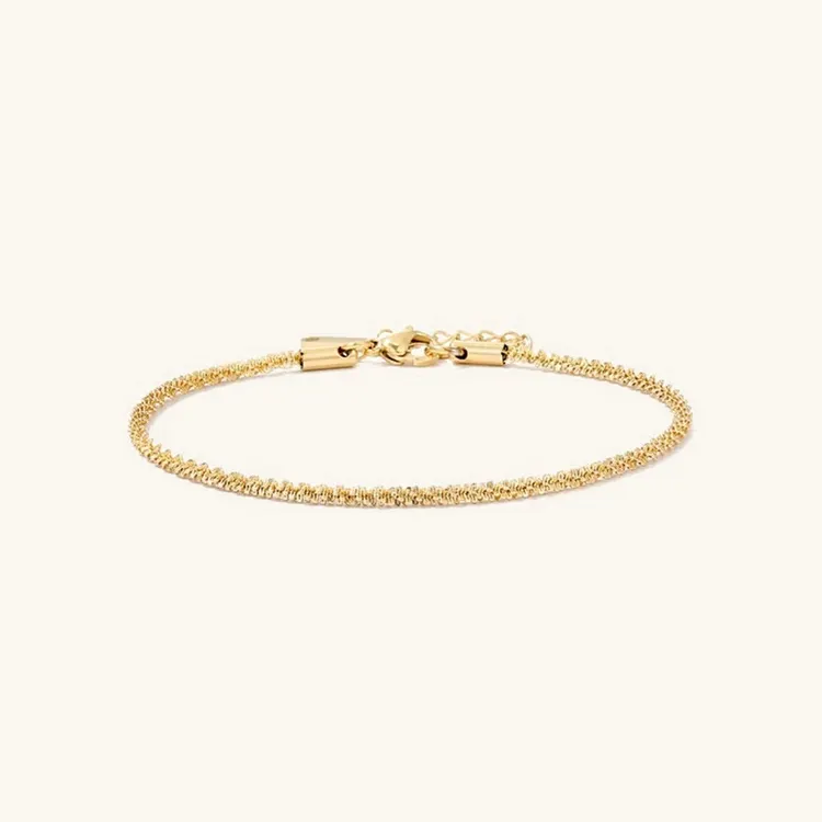 Luna Gleam - Delicate Gold Anklet