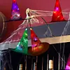 Halloween LED Luminous Witch Hat Kids Costume Hanging Glowing Cap Decor