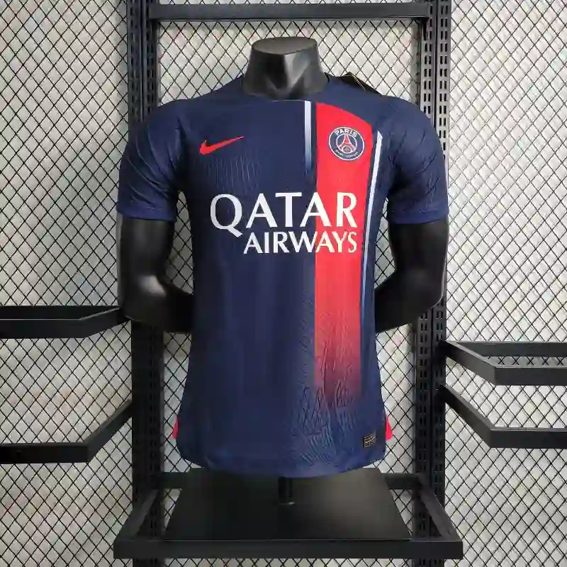 23-24 PSG Player Version Soccer Jersey Home