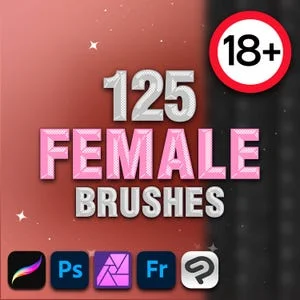 Pornhint Photoshop female brushes. Photoshop body NSFW stamp brushes NSFW