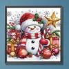 5D DIY Partial Special Shaped Drill Diamond Painting Xmas Snowman Decor 40x40cm