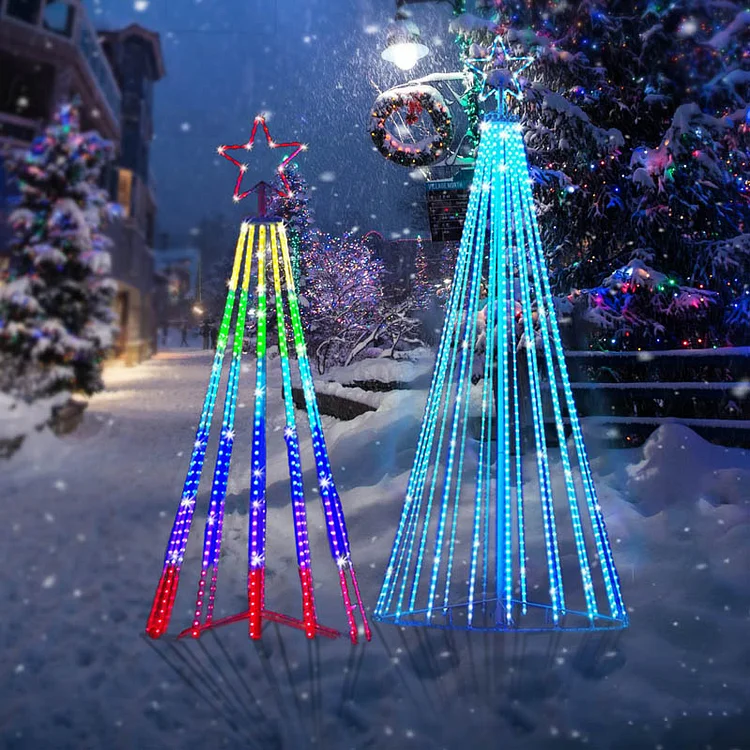 Multicolor LED Animated Outdoor Christmas Tree Light Show