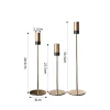 Simple 3PCS Candle Sticks Set Home Wedding Table Decor