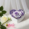 Diamond Painting Rose Heart-Shaped Jewelry Box Decorative Storage Case