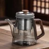 Inner Tank Full Tea Water Separation Tea Cup Lifting High Temperature Resistant Glass Teapot Rotating High-end Top Pot Teapot
