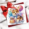 6Pcs anniversaire chien-bricolage carte de voeux