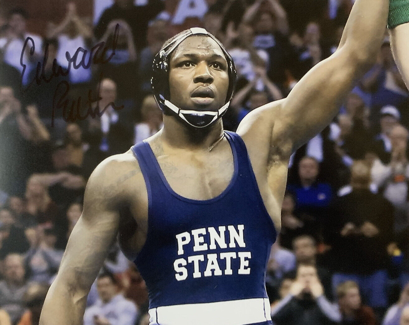 ED RUTH HAND SIGNED 8x10 Photo Poster painting PENN STATE WRESTLING AUTOGRAPH RARE COA