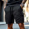 Summer Men's Black Cargo Shorts - Durable, Comfortable & Stylish for Everyday Wear by Inlyline