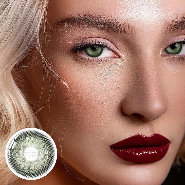 【U.S WAREHOUSE】Ice crystal Green Color Contact Lenses