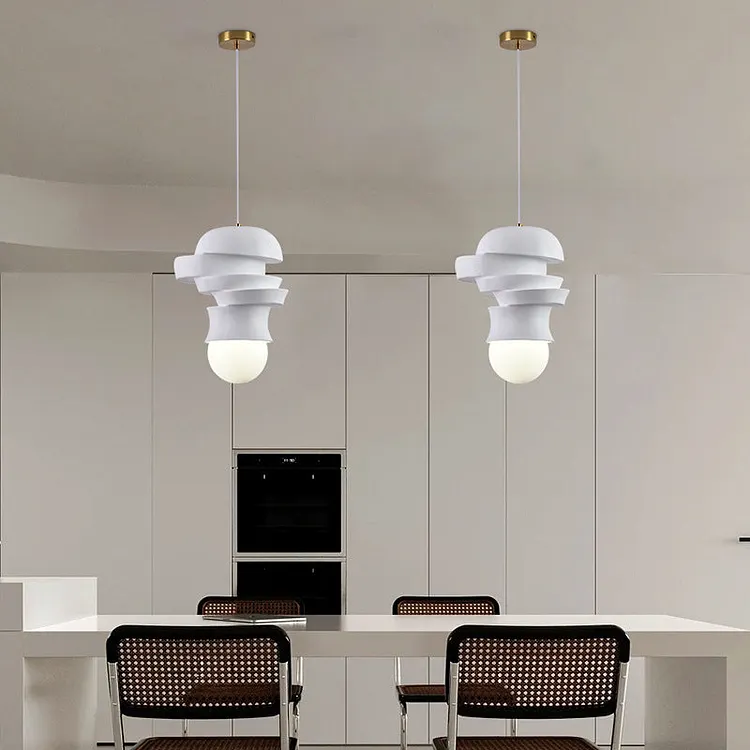 Contemporary Creative Irregular Cutting Resin Glass 1-Light Pendant Light For Dining Room
