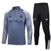 2023/2024 Inter Miami Half-Pull Training Suit Grey Football Shirt 1:1 Thai Quality
