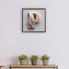 Feather Letter P-Full Round Diamond Painting 30*30CM
