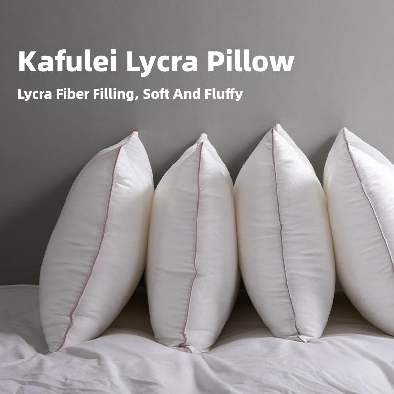 Soft and Fluffy Pillow with Lycra Fiber Filling for Ultimate Comfort