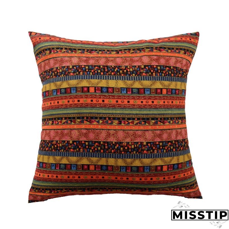 Vintage ethnic style throw pillow cushion backrest pillow bohemian