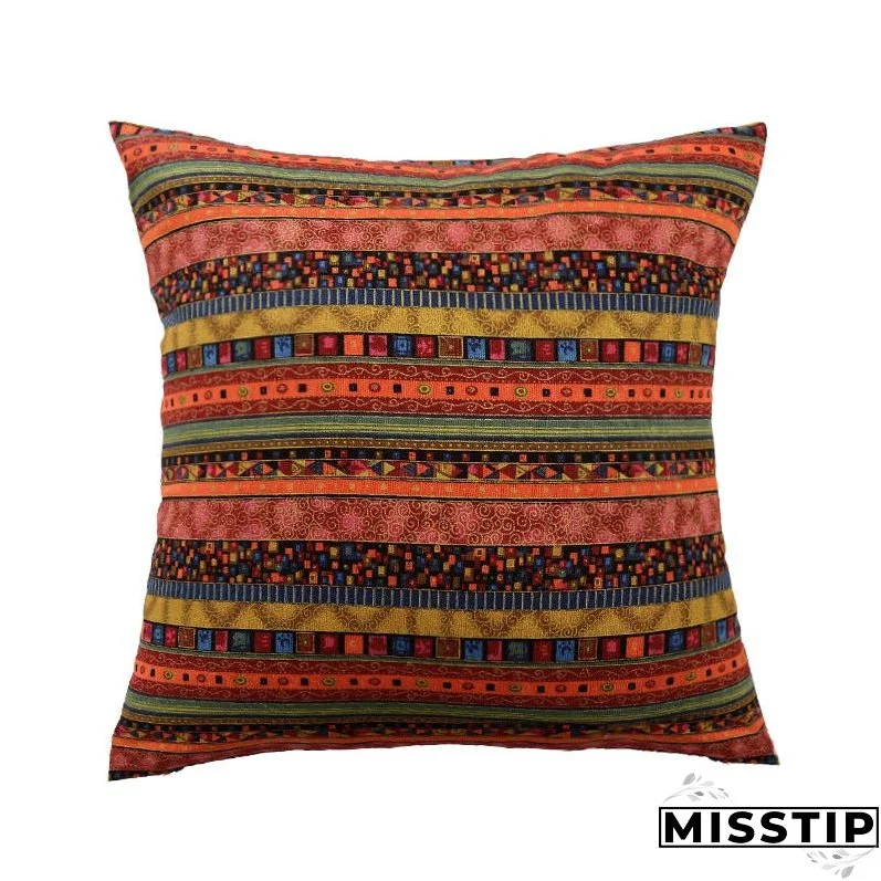 Vintage ethnic style throw pillow cushion backrest pillow bohemian