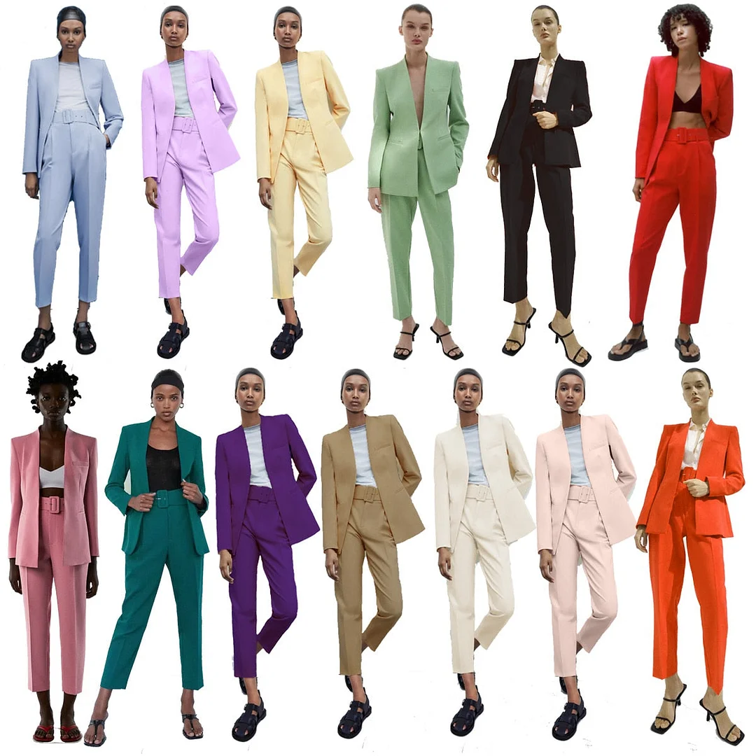 Za Women's Blazers Office Ladies Jackets Elegant Coats Female Long Sleeves Tops Femme Streetwear Pockets Skinny Mujer Outerwear