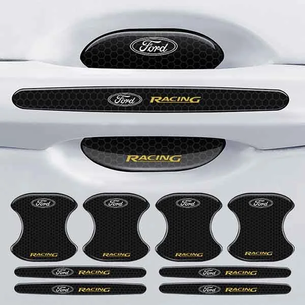 Carbon fiber car door handle cup cover (4PCS)