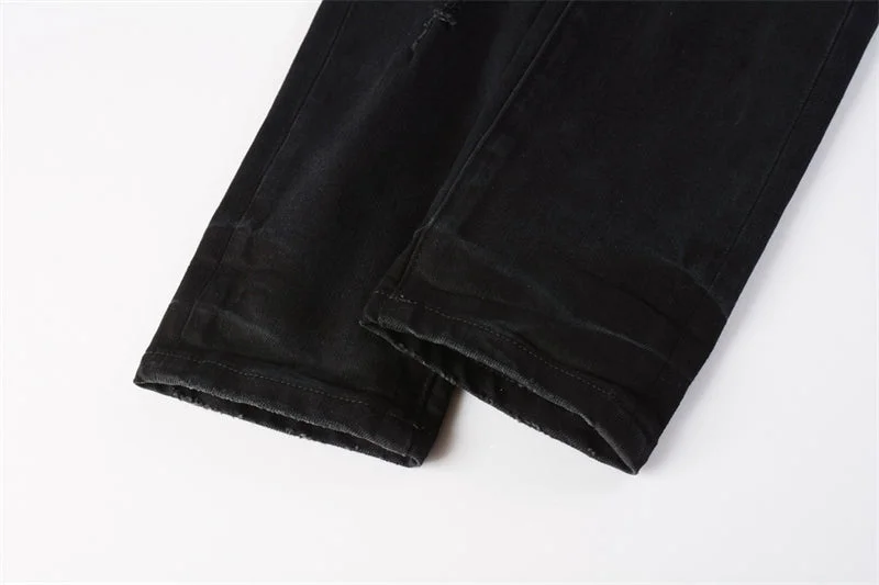 Purple Fashion Jeans 9108