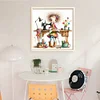 Sewing Machine Girl-11CT Stamped Cross Stitch 40*40cm/15.75*15.75in