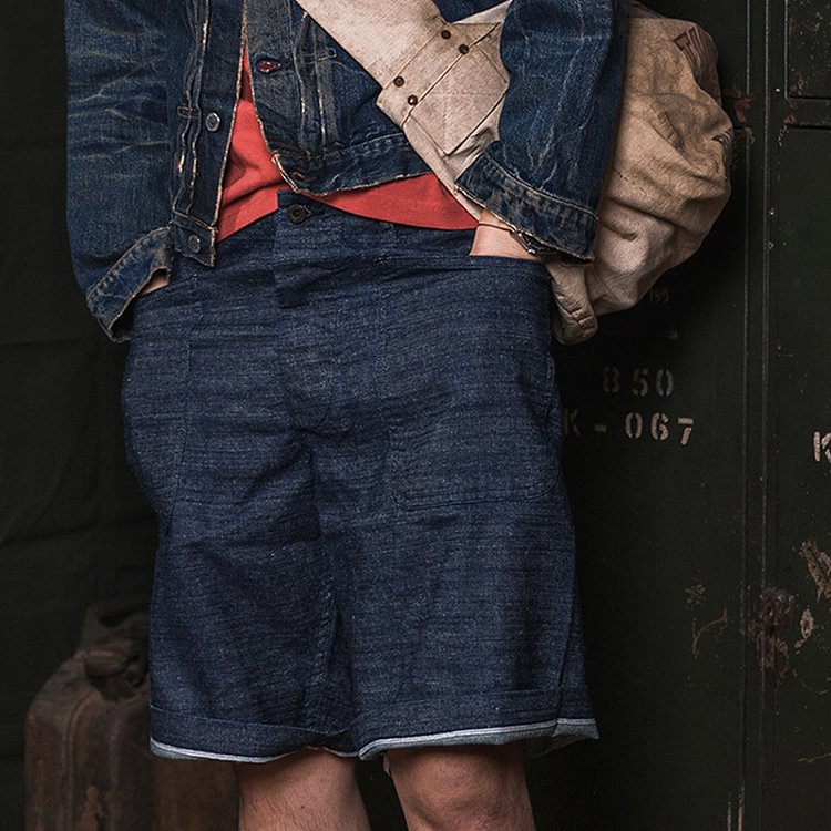  WWII 1940s USN Deck 10.5oz Denim Dungaree Shorts