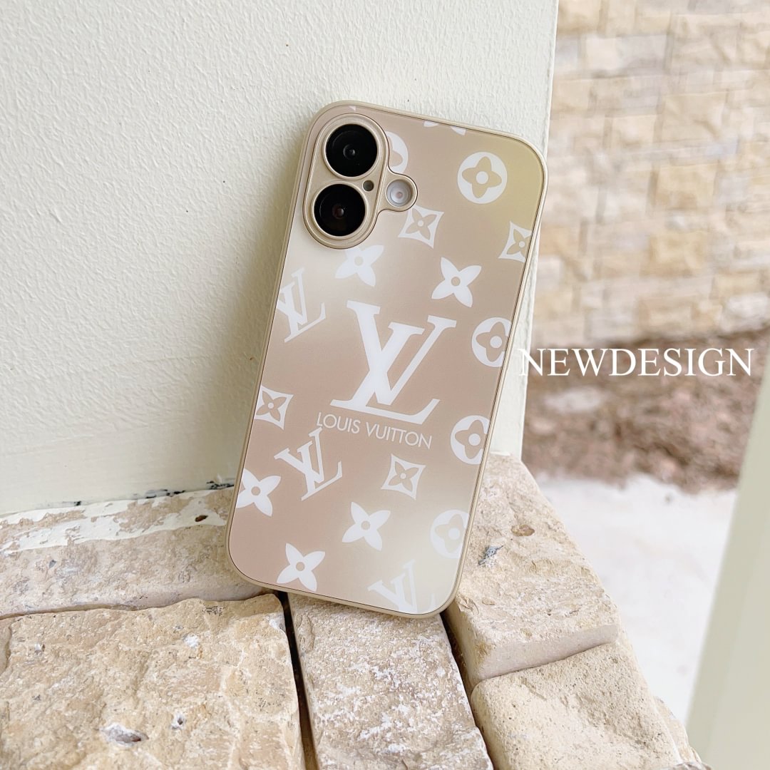 Louis Vuitton Luxury LV Monogram Frosted AG Glass Back Cover Apple iPhone Cases ProCaseMall