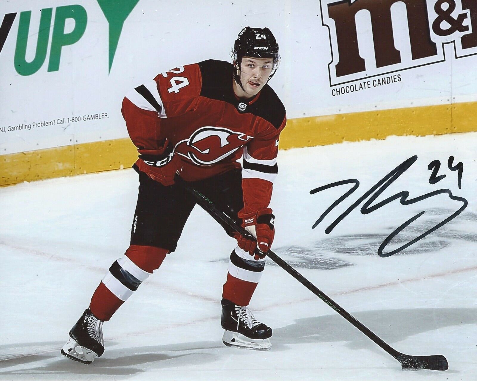 Ty Smith Signed 8x10 Photo Poster painting New Jersey Devils Autographed COA E