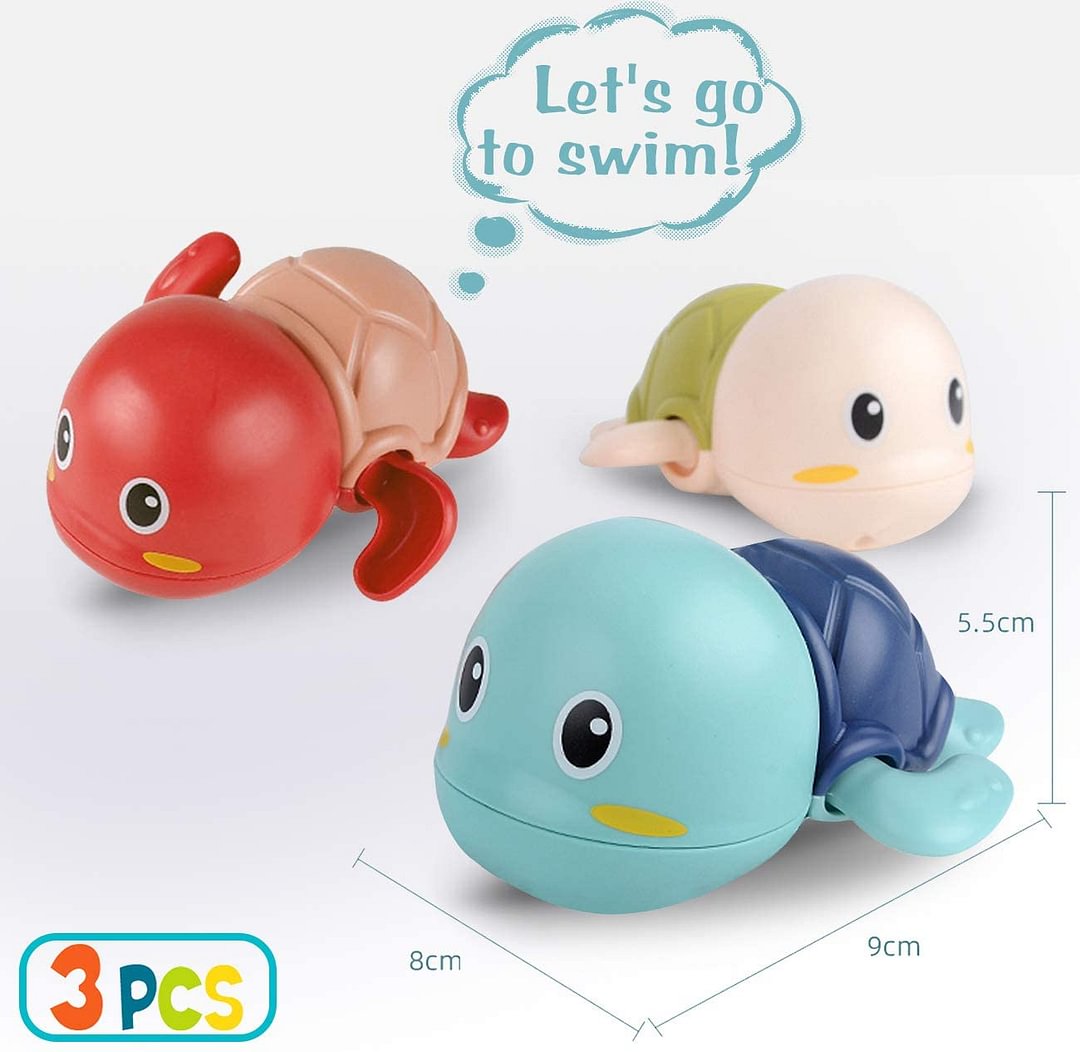 Turtle Bath Toys 3 pcs Set