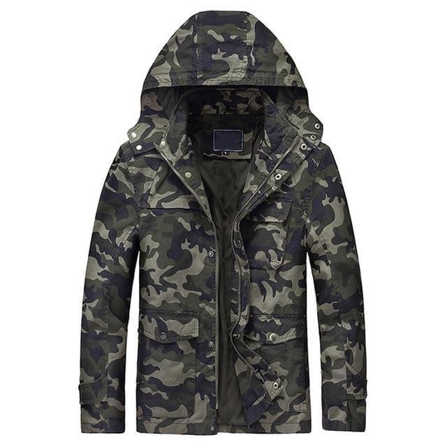 Men Camouflage Thick Casual Outerwear Windbreakers Army Tactical Military Jackets